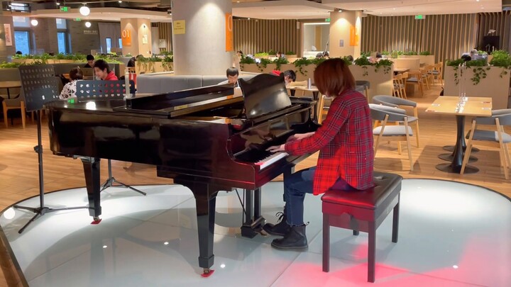 Piano】Ketika "Selamat Natal Tuan Lawrence" terdengar di kafetaria Universitas Peking | Selamat Natal