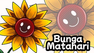Menggambar Bunga Matahari