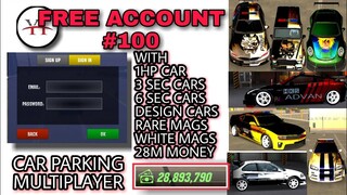 FREE ACCOUNT #100 | CAR PARKING MULTIPLAYER | YOUR TV GIVEAWAY