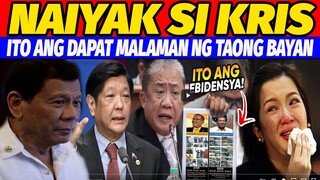 KAKAPASOK LANG OMG! PBBM PINAMUKHA kay KRIS GAANO KA PALPAK mga AQUlNO! ito EBIDENSYA