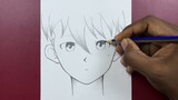 How to draw cute anime boy | Easy to draw