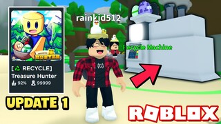 Roblox - Xịn Xò Tái Chế Trứng Trong UPDATE 1 Treasure Hunter Simulator!