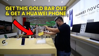 FREE Huawei Phone when you get the gold bar out | Huawei SM City Pampanga