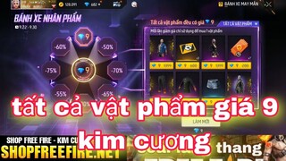 Free fire| bánh xe nhân phẩm ob mới tất cả chỉ 9 kim cương