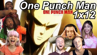 One Punch Man 1x12 Reactions | Great Anime Reactors!!! | 【ワンパンマン】【海外の反応】