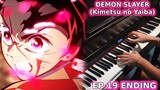 Demon Slayer: Kimetsu no Yaiba EP 19 ED - Kamado Tanjiro no Uta (Piano & Orchestral Cover) [FULL]
