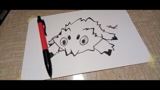 How to draw Pokemon Joltik - Pokemon (Menggambar Pokemon) | OSTANIMEID