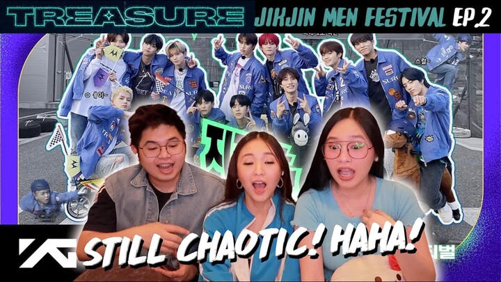 TREASURE - ✨ 직진남 페스티벌 JIKJIN MEN FESTIVAL 🏁 EP.2 REACTION 🏎  STILL CHAOTIC AF! 🤣 | DEE SIBS REACT