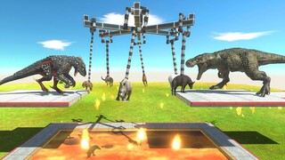 Animal Carousel and Lava Trap - Animal Revolt Battle Simulator