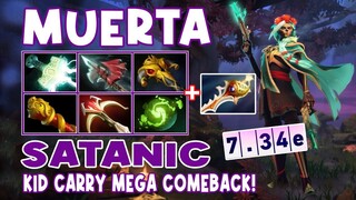 Muerta Satanic Highlights KID CARRY MEGA COMEBACK - Dota 2 Highlights - Daily Dota 2 TV