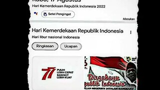 selamat hari kemerdekaan Indonesia👏👍🎉🎁