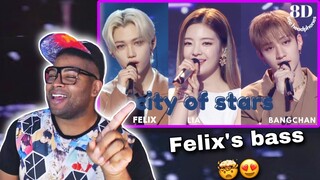 Felix’s Bass Though 😍 | Bang Chan, Felix X Lia - City of Stars | REACTION