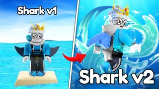 AKU UBAH RACE HUMAN JADI SHARK V2 DAN MENJADI MANUSIA IKAN KEBAL AIR - Roblox Blox Fruits