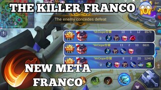 FRANCO HOOK MONTAGE #10 | NEW META FRANCO | MLBB | MRDOPE