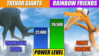 Trevor Giants and Rainbow Friends Power Comparison | SPORE