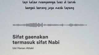 sifat gak enakan termasuk sifat nabi✨