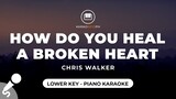 How Do You Heal A Broken Heart - Chris Walker (Lower Key - Piano Karaoke)