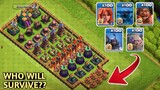 Who Will Survive This Eagle Artillery Traps (Clash of Clans)