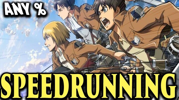 Can You SPEEDRUN All of Attack On Titan In Under 10 Minutes?