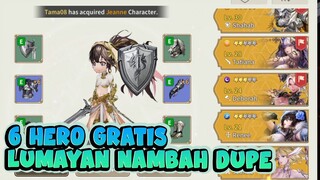 TOTAL DAPET 6 HERO SECARA GRATISS - FIVE STARS