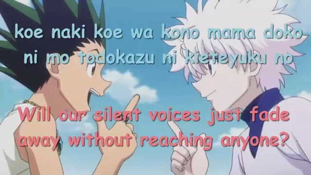 hunter x hunter lyrics