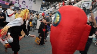 Rengoku's Dunkin' Donuts || Demon Slayer Cosplay @ Anime Expo 2022