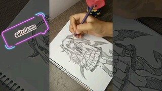 Cute demon drawing , hope you like it 💗 ~!