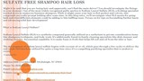 sulfate free shampoo hair loss