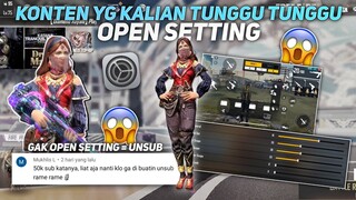 SESUAI PERMINTAAN KALIAN OPEN SETTING CUSTOM HUD + SENSITIV + DPI?! BONUS KONTEN SOLO VS SQUAD