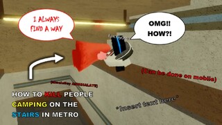 How to KILL campers GLITCHING ON THE STAIRS in Chapter 7 - Metro [Roblox Piggy Glitches]