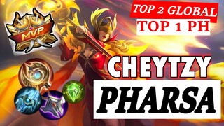 TOP 2 GLOBAL TOP 1 PH PHARSA GAMEPLAY INSANE POSITIONING! Mobile Legends