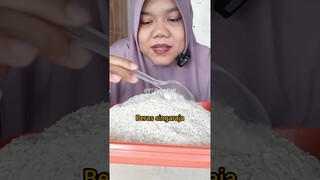 DYMA |ASMR RAW RICE EATING |Makan Beras | asmrrawriceeating| #asmrsounds  #asmr #shorts #mukbang