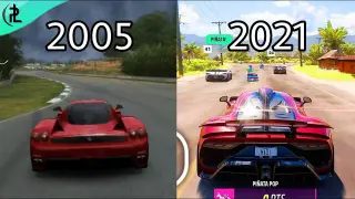 2005 2021. Forza Horizon 5 трейлер. Эволюция Форза 2005-2021. Форза хорайзен 5.