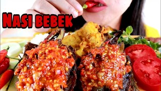 ASMR NASI BEBEK GORENG SAMBEL MERCON 🔥| ASMR MUKBANG INDONESIA