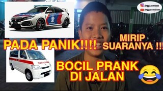 PRANK DI JALAN SAMA BOCIL PJR KAMPUNG , SUARANYA NGALAHIN YG ASLINYA 😂 #PRANKPJKAMPUNG1