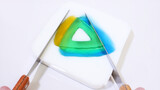 Wild Pudding: Cut Jelly Replica Logo of "Tencent Video" with Two Knives