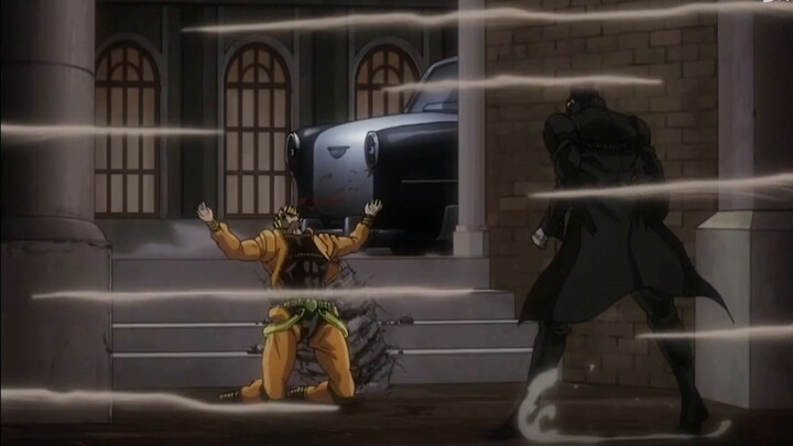 It turned out that Jotaro learned this knife-throwing move from Caesar! ! !