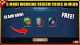 CLAIM! 5 MORE WORKING REDEEM CODES THIS AUGUST 30, 2021 - MLBB