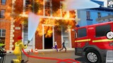 Mobil Pemadam Kebakaran Gadungan Berhasil Padamkan Api - Firefighter Hero 911 Emergency