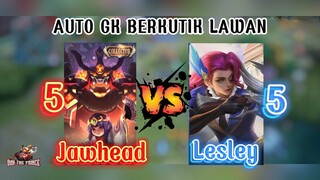 5 Jawhead Vs 5 Lesley| AUTO GK BERKUTIK NI LESLEY🔥😂