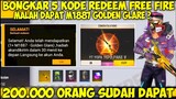 KODE REDEEM SKIN SG 2 KUNING GOLDEN GLARE !? | 5 KODE REDEEM FREE FIRE TERBARU 2021 OKTOBER !!
