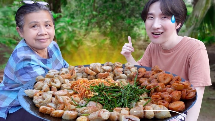 [515] โอปป้าไม่สบายหนัก ต้องกินหมูย่างเกาหลีเต็มกระทะแบบจุกๆ !! : โอปป้า อยู่ที่บ้านนอก