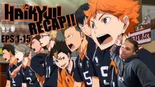 Haikyuu Recap Eps 1-15 season 1! ( I'm HOOKED)