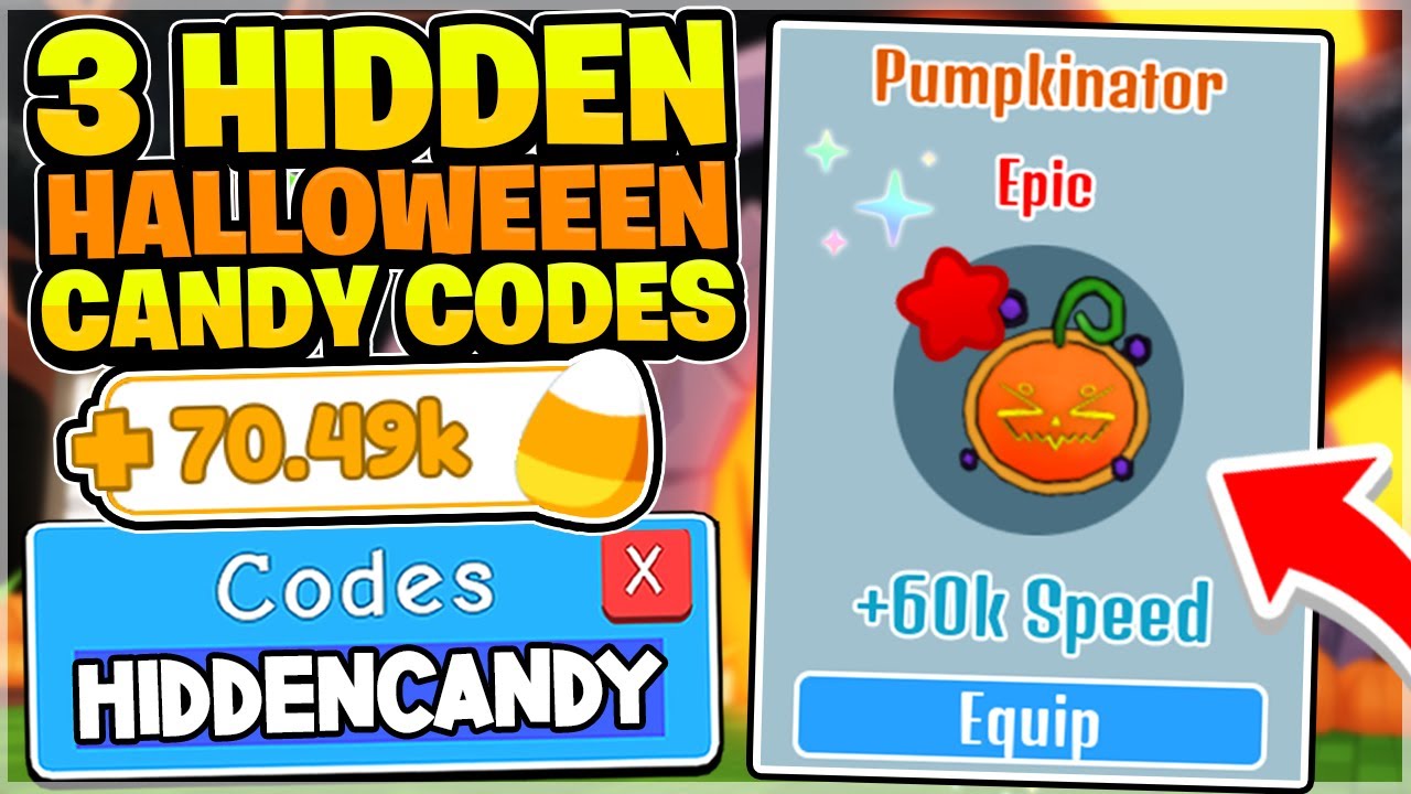 ALL 3 HIDDEN HALLOWEEN UPDATE CANDY CORN CODES IN ROBLOX RACE CLICKER -  BiliBili