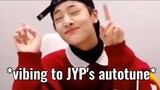Jeongin eating organic food while vibing to JYP autotune