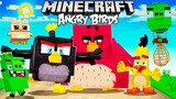 ANGRY BIRDS in MINECRAFT! (BOMB, CHUCK & RED!)