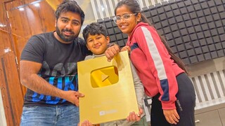 Golden play button aagya 😍 finally