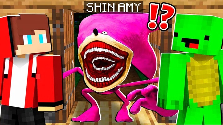 SHIN AMY ROSE vs Mikey and JJ at 3:00am in Minecraft Maizen - The Most Creepy Minecraft Faceoff Ever