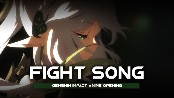 Genshin Impact Anime Opening【Fight Song - Eve】| Chainsaw Man Ed 12