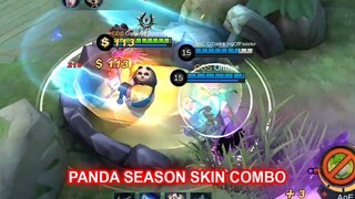 Panda seasonal SKIN COMBO Gameplay